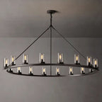Ondra Flare Burnt Round Chandelier 60"