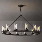 Ondra Flare Burnt Round Chandelier 36"