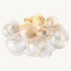 Dorian Swirled Glass Flush Mount