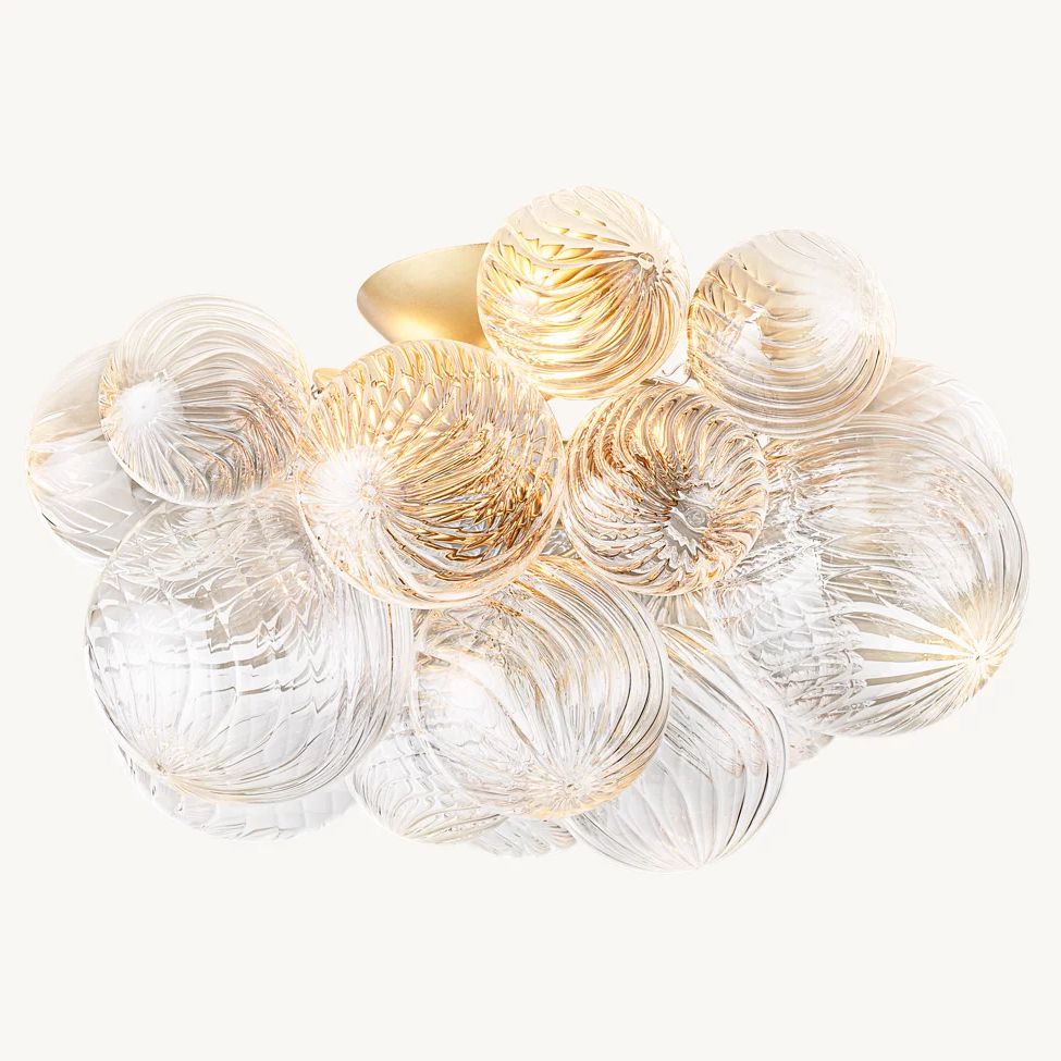 Dorian Swirled Glass Flush Mount