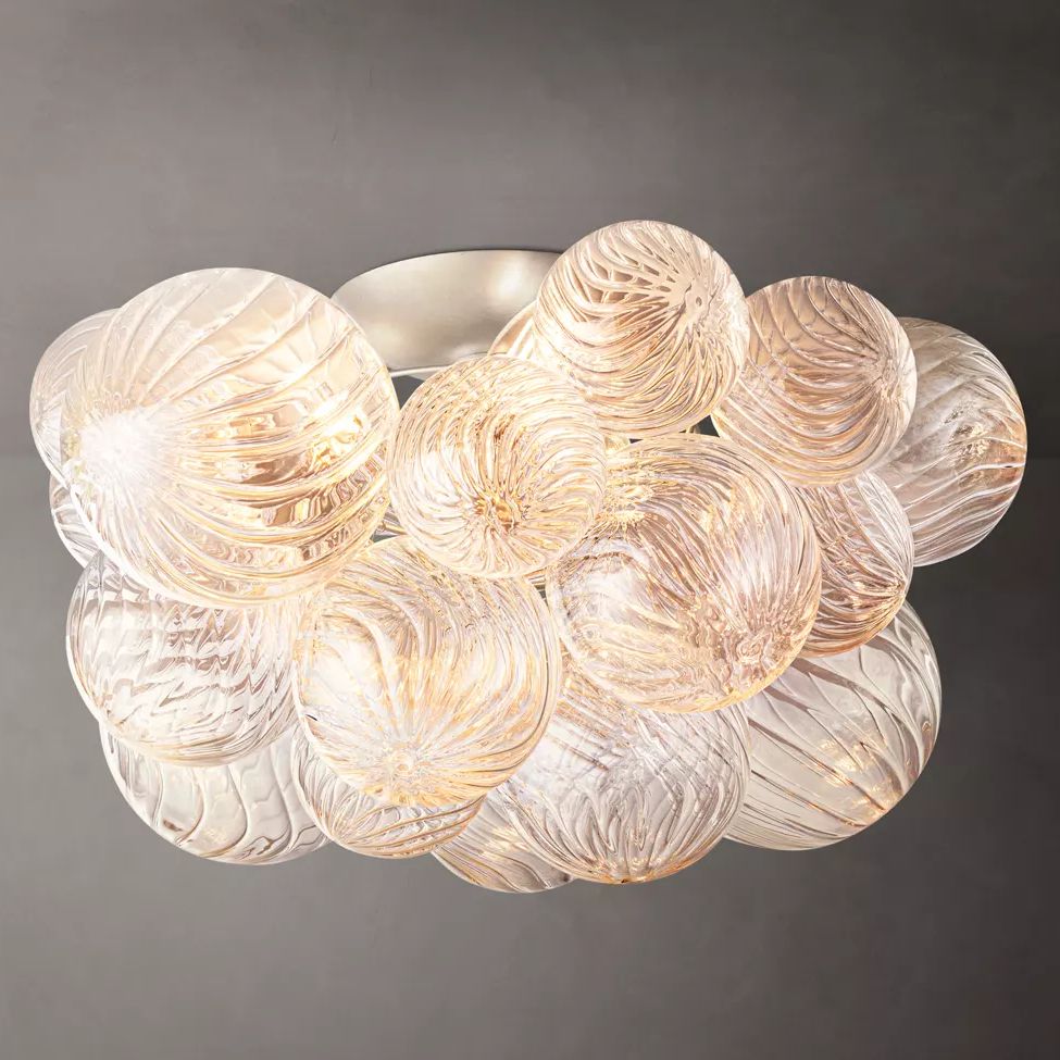 Dorian Swirled Glass Flush Mount