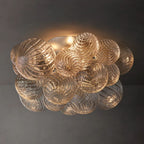 Dorian Swirled Glass Flush Mount