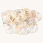 Dorian Swirled Glass Flush Mount