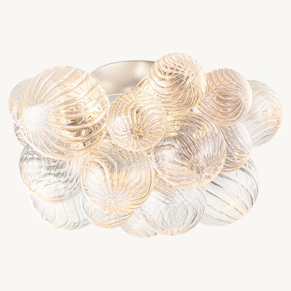 Dorian Swirled Glass Flush Mount