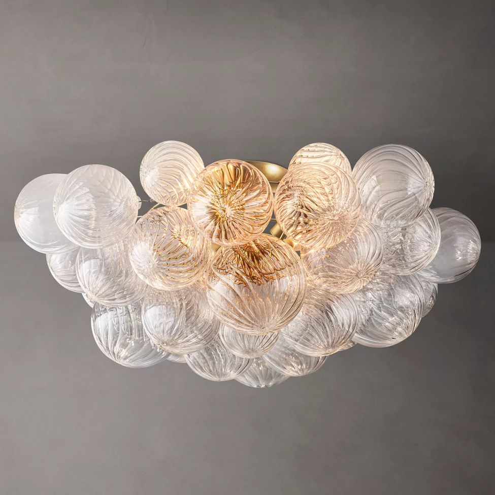 Dorian Swirled Glass Flush Mount
