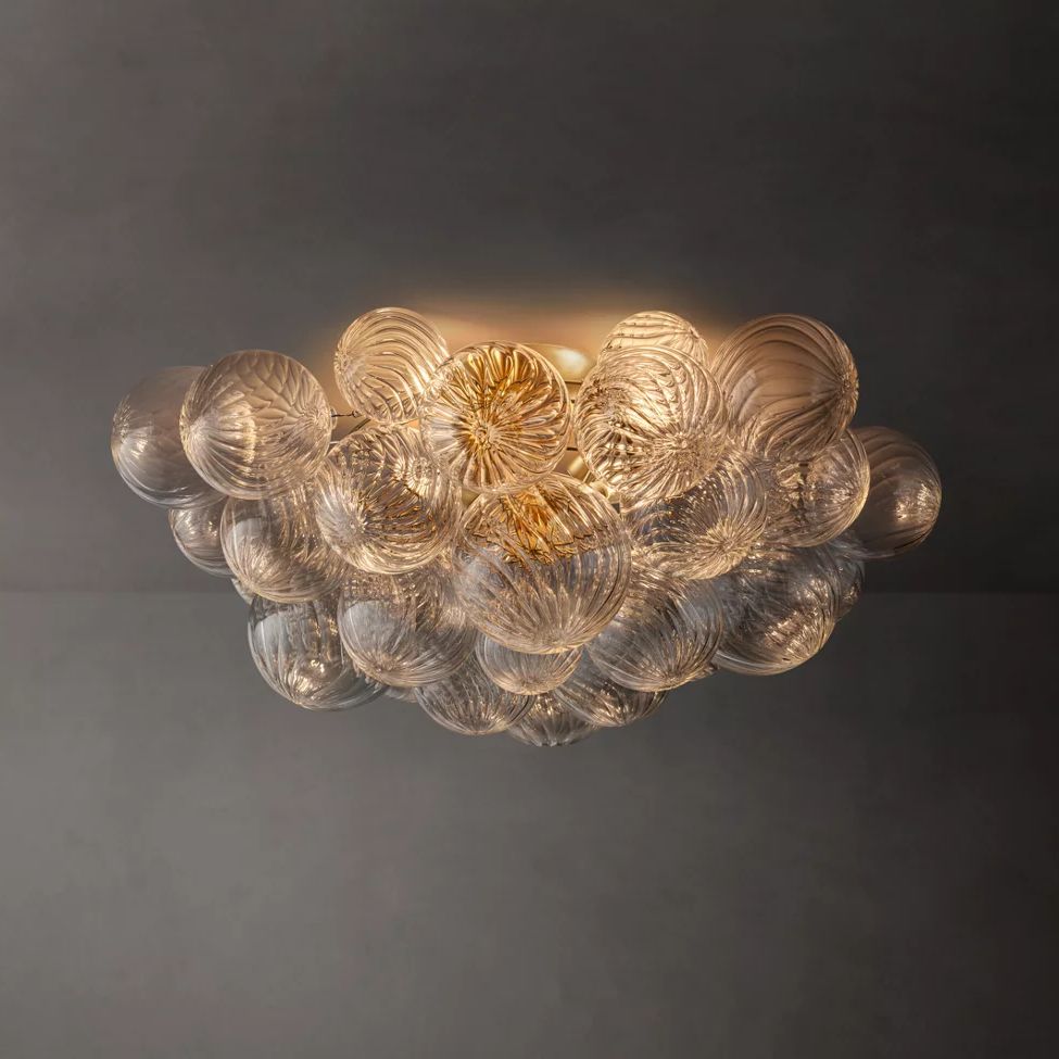 Dorian Swirled Glass Flush Mount