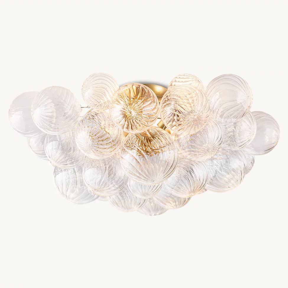 Dorian Swirled Glass Flush Mount