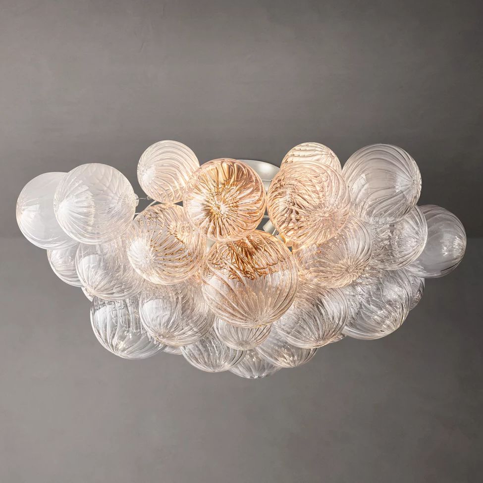 Dorian Swirled Glass Flush Mount