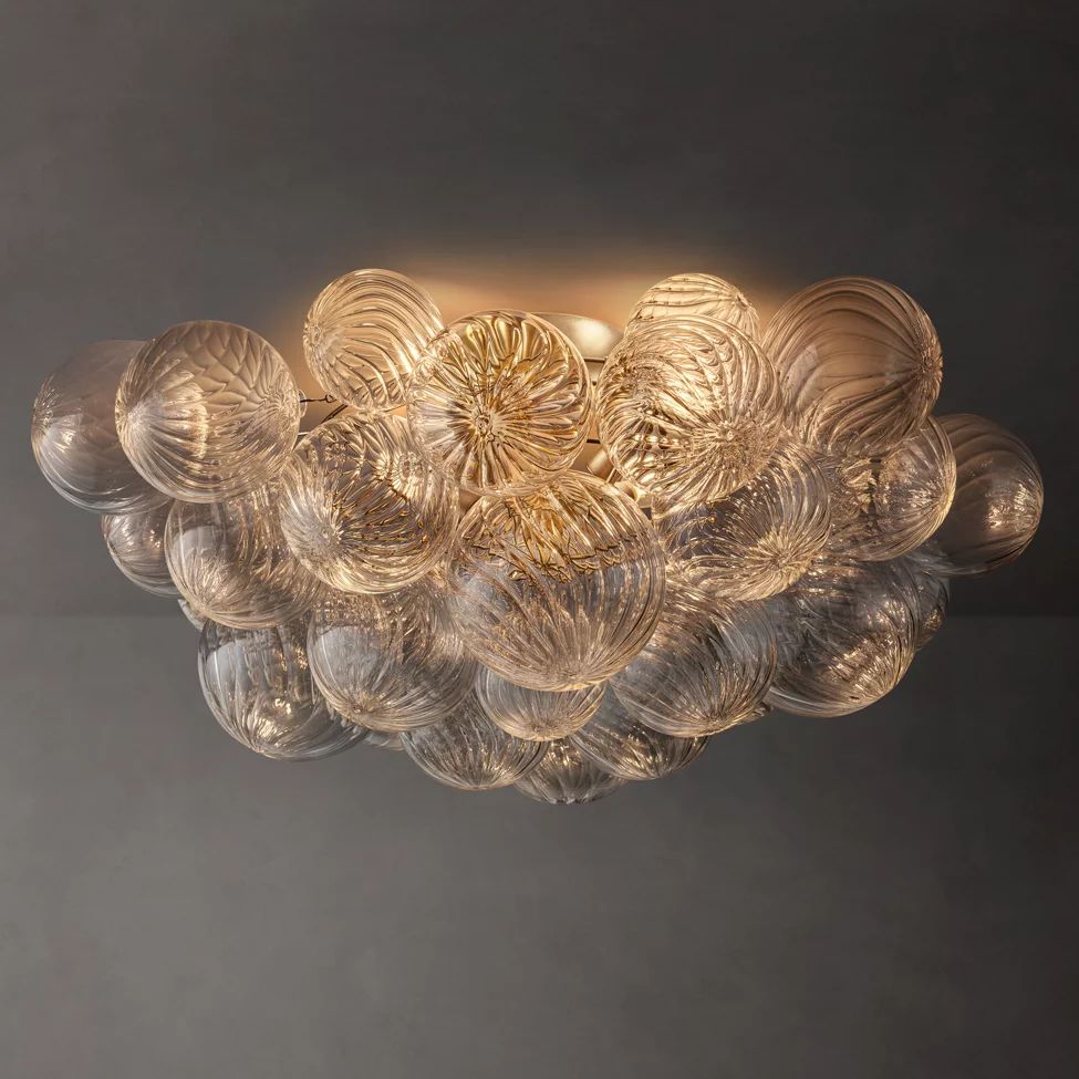 Dorian Swirled Glass Flush Mount