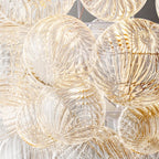 Dorian Swirled Glass Linear Chandelier 51"