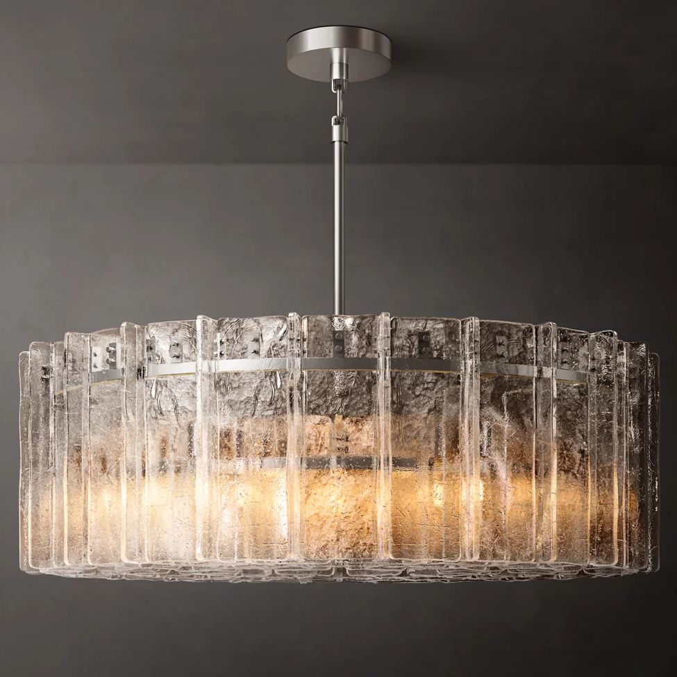 Lattice Module Glass Round Chandelier 48"