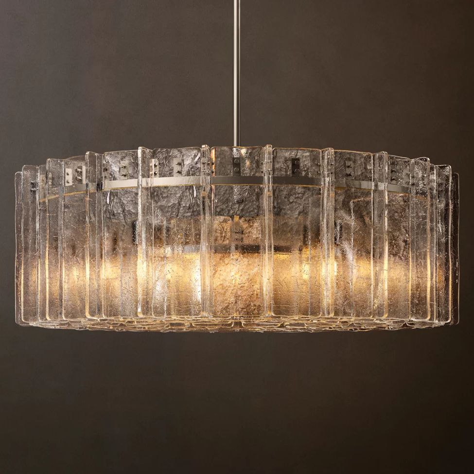 Lattice Module Glass Round Chandelier 48"