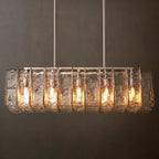Lattice Module Glass Rectangular Chandelier 49"