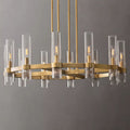 Ravelle Clear Glass Round Chandelier 36"