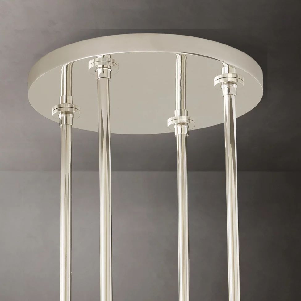 Ravelle Clear Glass Round Chandelier 36"