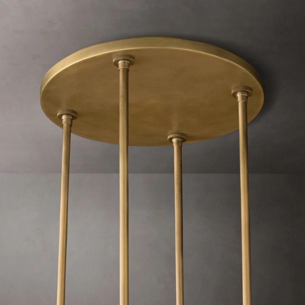 Ravelle Clear Glass Round Chandelier 48"