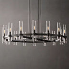 Ravelle Clear Glass Round Chandelier 48"