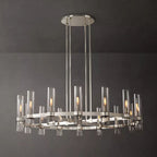 Ravelle Clear Glass Round Chandelier 48"