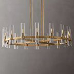Ravelle Clear Glass Round Chandelier 48"