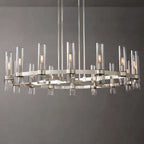Ravelle Clear Glass Round Chandelier 48"