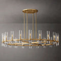 Ravelle Clear Glass Round Chandelier 60"