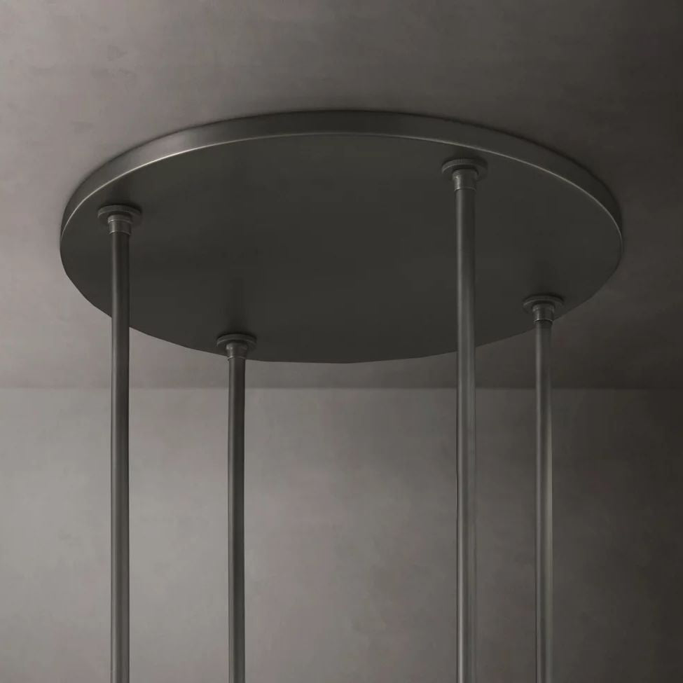 Ravelle Clear Glass Round Chandelier 60"