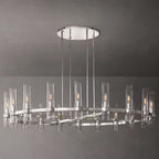 Ravelle Clear Glass Round Chandelier 60"