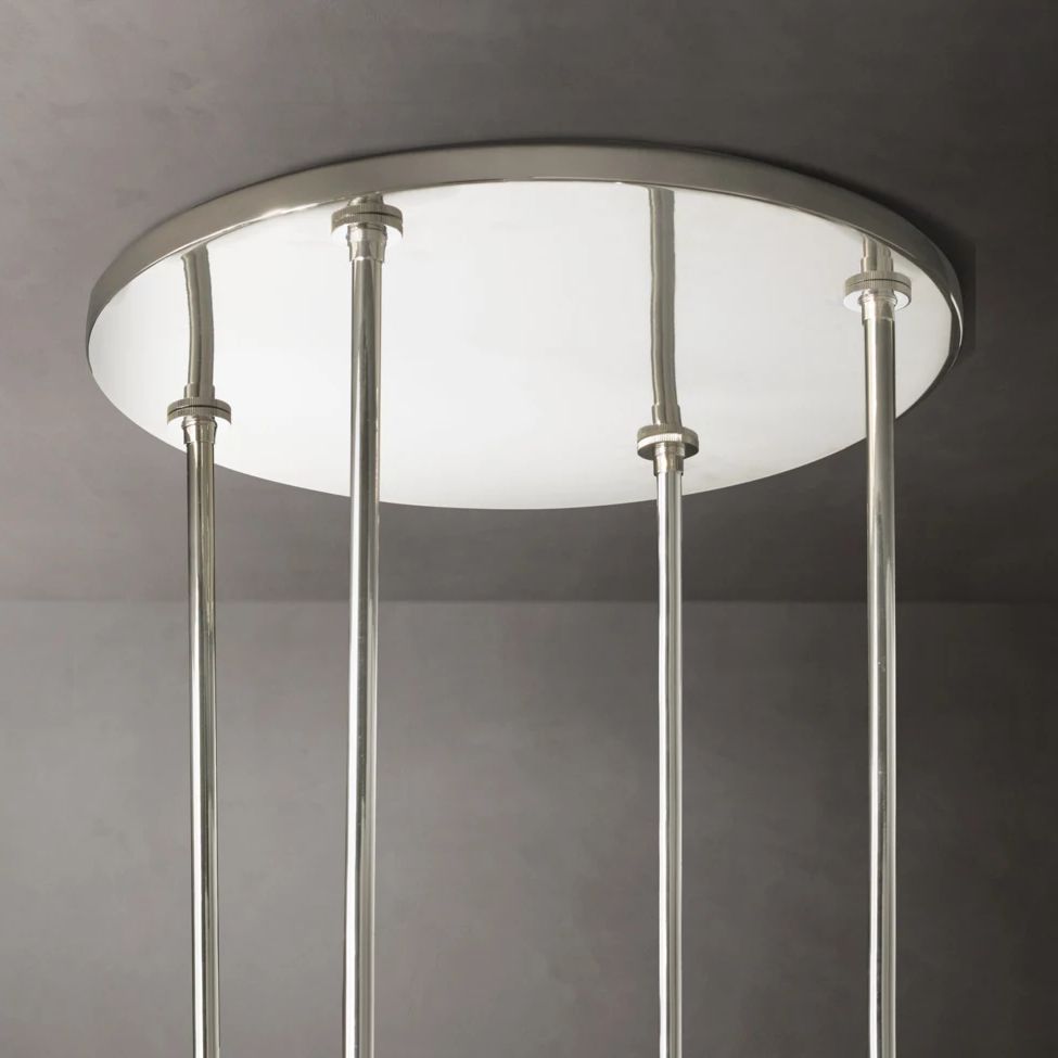 Ravelle Clear Glass Round Chandelier 60"