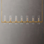 Ravelle Clear Glass Linear Chandelier 59"