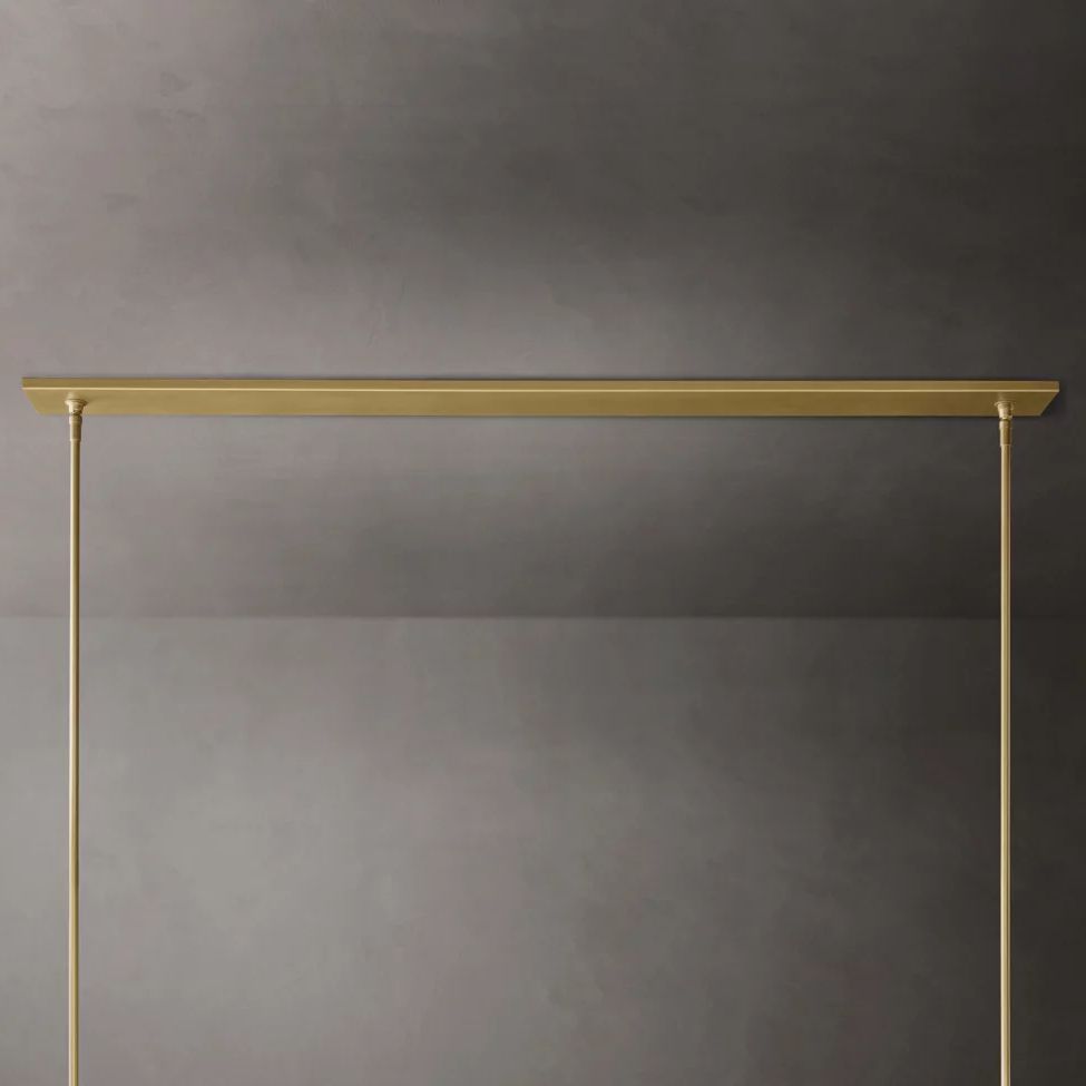 Ravelle Clear Glass Linear Chandelier 59"