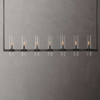 Ravelle Clear Glass Linear Chandelier 59"