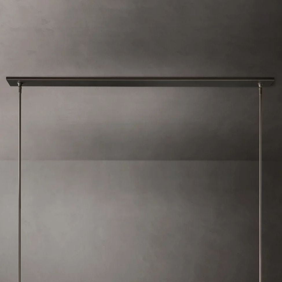 Ravelle Clear Glass Linear Chandelier 73"