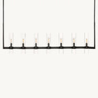 Ravelle Clear Glass Linear Chandelier 59"