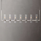 Ravelle Clear Glass Linear Chandelier 59"
