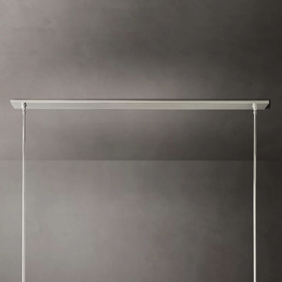 Ravelle Clear Glass Linear Chandelier 73"