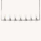 Ravelle Clear Glass Linear Chandelier 59"