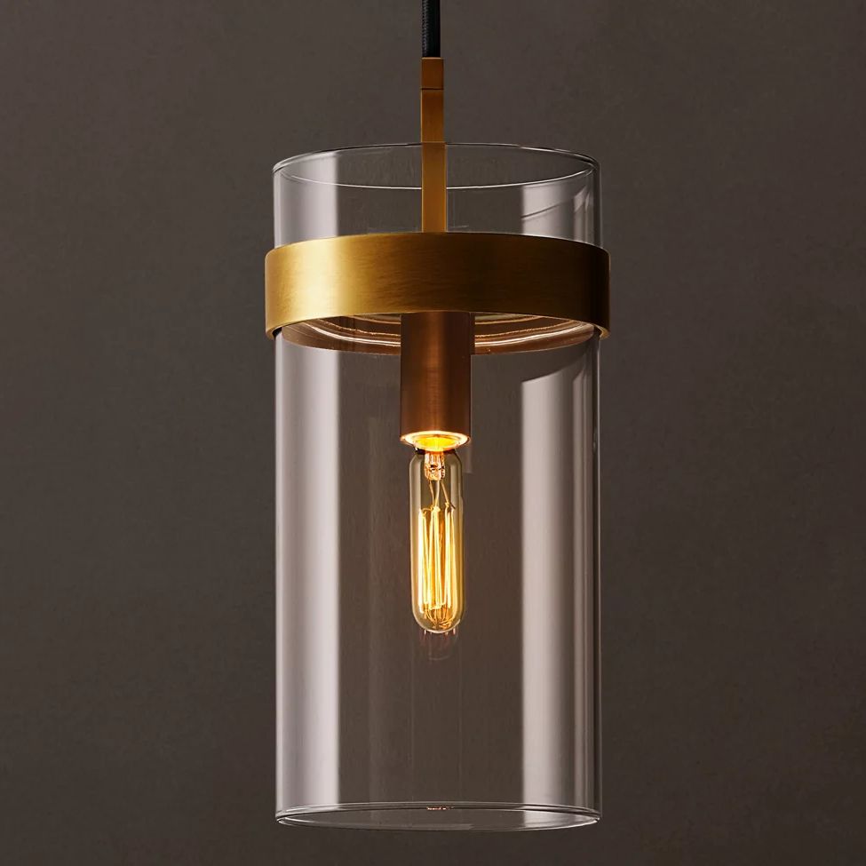 Ravelle Clear Glass Pendant Light