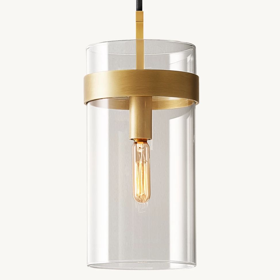 Ravelle Clear Glass Pendant Light
