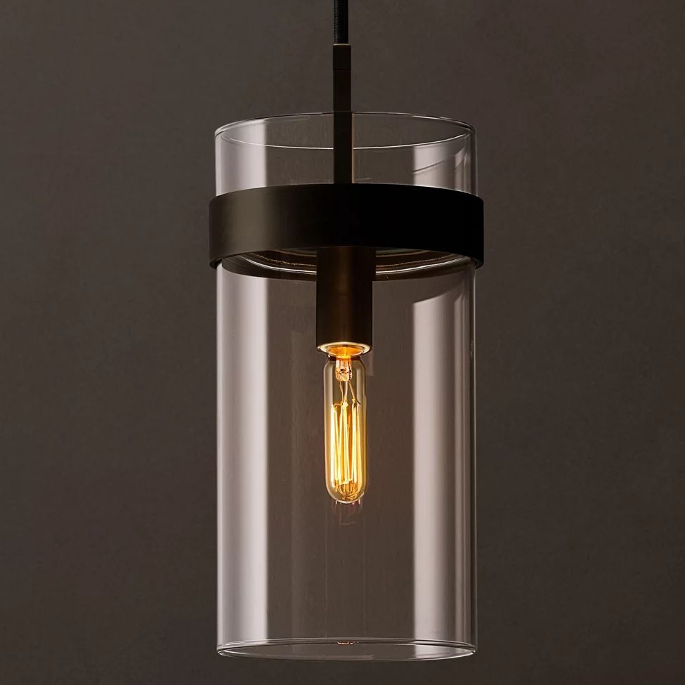 Ravelle Clear Glass Pendant Light