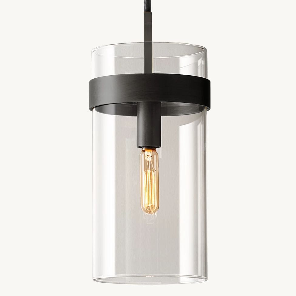 Ravelle Clear Glass Pendant Light
