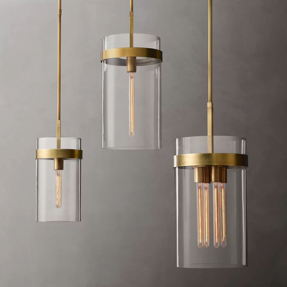 Ravelle Clear Glass Pendant Light