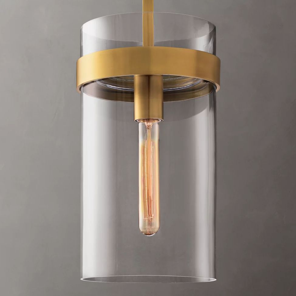 Ravelle Clear Glass Pendant Light