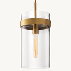 Ravelle Clear Glass Pendant Light