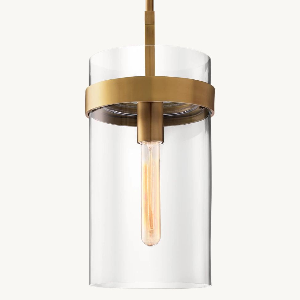 Ravelle Clear Glass Pendant Light