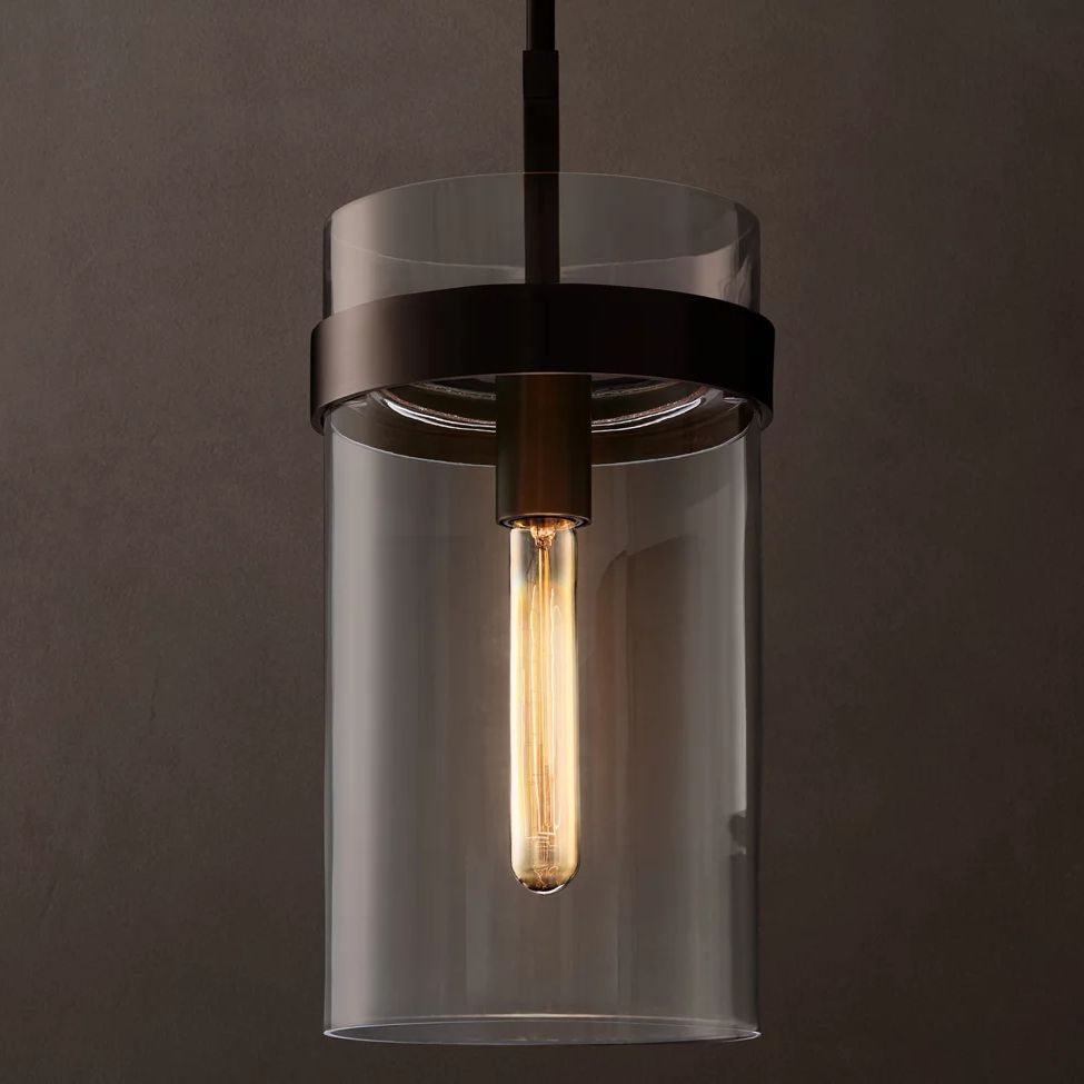Ravelle Clear Glass Pendant Light