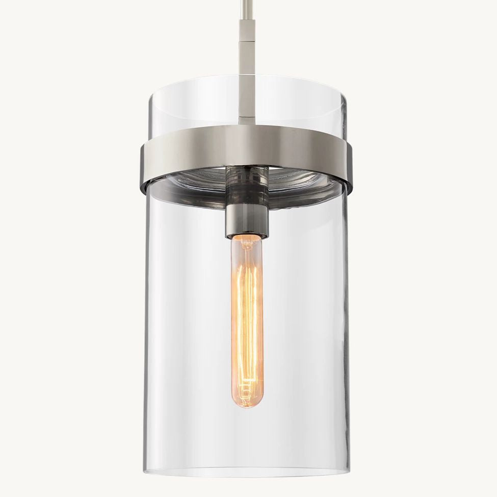 Ravelle Clear Glass Pendant Light