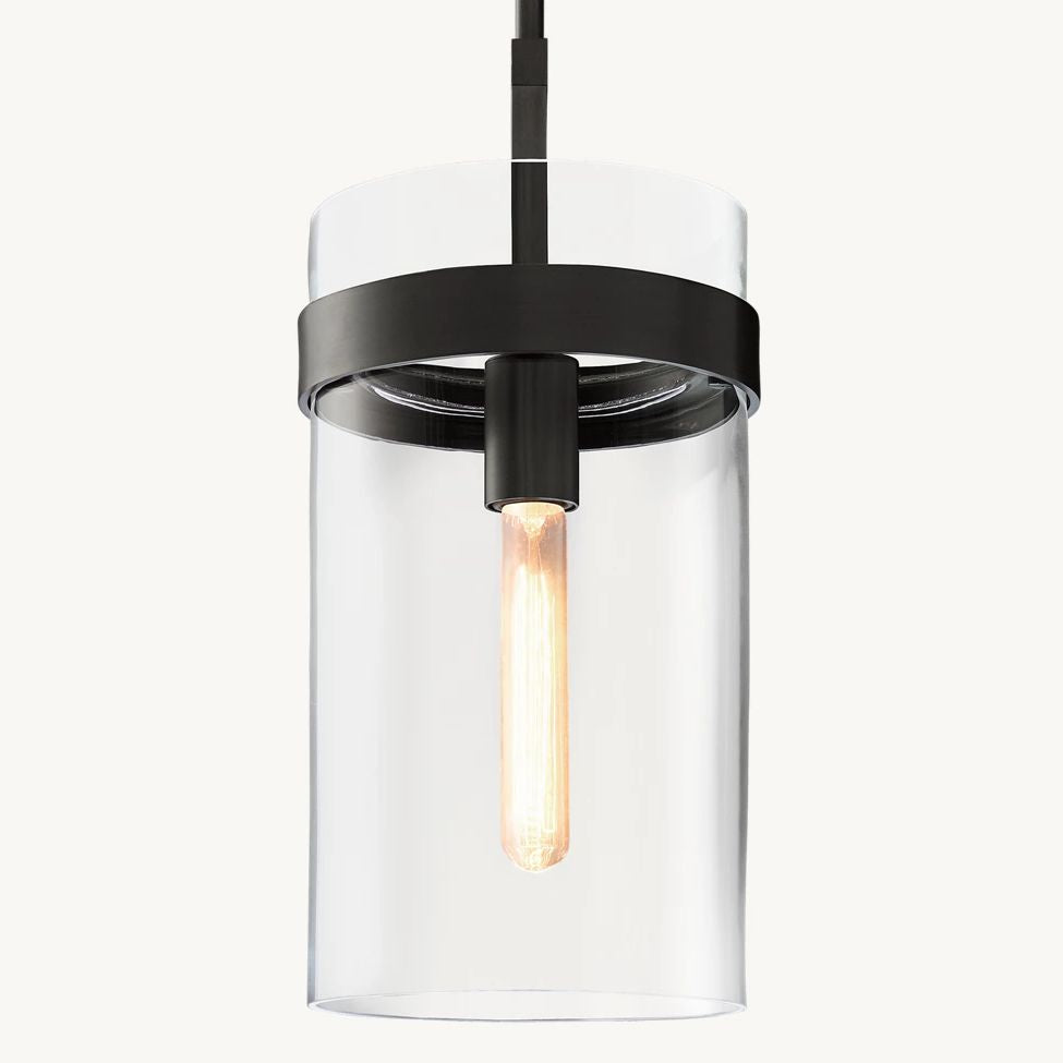 Ravelle Clear Glass Pendant Light