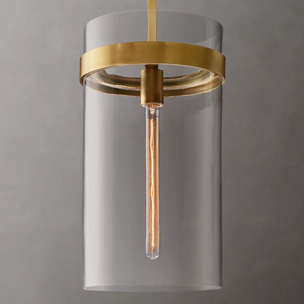 Ravelle Clear Glass Pendant Light