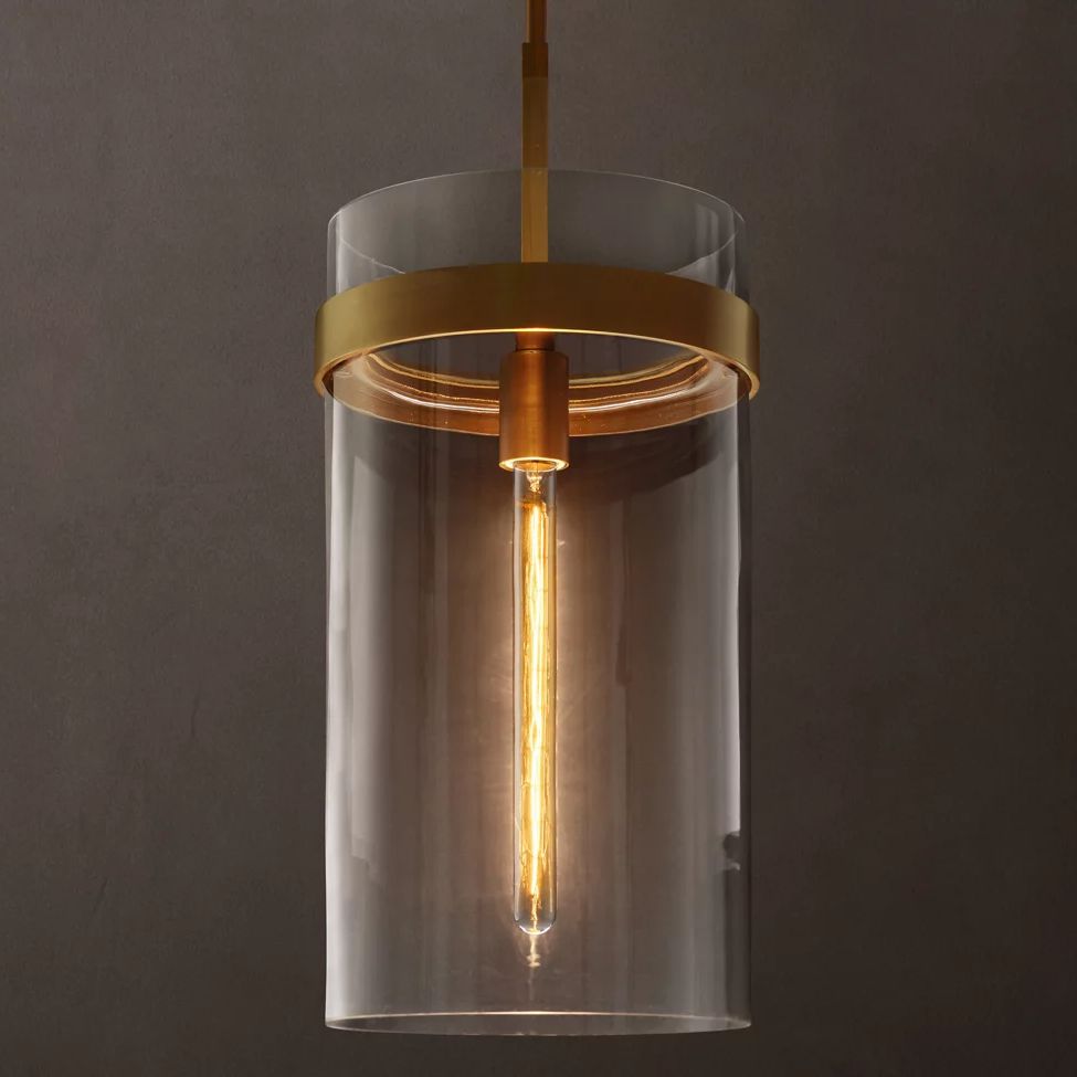 Ravelle Clear Glass Pendant Light