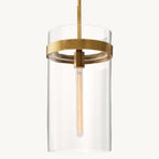 Ravelle Clear Glass Pendant Light